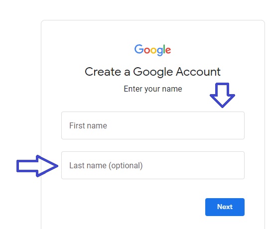 how to create gmail without number 